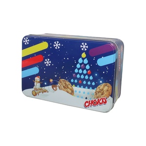 Food-grade Tinplate <b>Christmas</b> Cookie <b>Boxes</b> with Screw Cap Reusable Craft Holiday Gift Packaging for Chocolates Tea Baked Treats - Product Image 2
