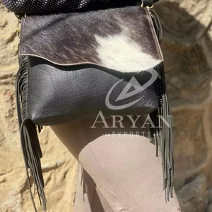 กระเป๋าสะพายไหล่หนังโบฮีเมียนทำด้วยมือแท้ใหม่ - Product Image 1