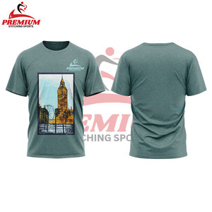 260 gramos 60% algodón 40% poliéster liso en blanco hombres camiseta de gran tamaño para camisetas de impresión personalizadas - Product Image 3