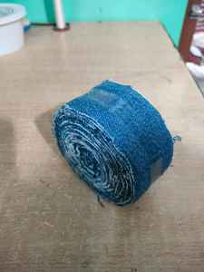 Rollos de cinta vaquera deshilachada de algodón 100% hechos a medida, tela reciclada de 1 pulgada de ancho en adelante para reventa - Product Image 6