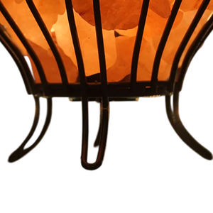 Nouveau design en gros 100% lampe au sel pur de l'Himalaya avec panier en fer Logo personnalisé Artisanat naturel - Product Image 5