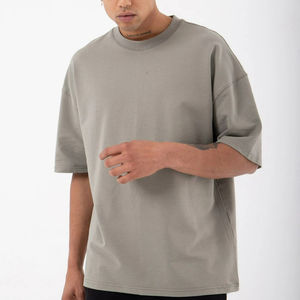 2025 Wholesale Men's High Quality Cotton / <b>Bamboo</b> <b>Fiber</b> Summer T-Shirts Custom Logo OEM Solid Color Quick Dry Breathable Short - Product Image 1