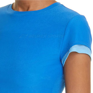 Camiseta Corta para Mujer, Manga Corta, Estilo Básico Informal, Material Transpirable, Corte Ajustado para Uso Diario en Verano - Product Image 6