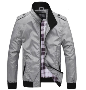 Chaquetas con soporte ajustadas a la moda para hombre, abrigo cortavientos informal para primavera y otoño, chaqueta de nieve con prendas de vestir exteriores de lona, nuevo cortavientos caliente - Product Image 4