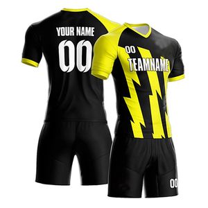 Conjuntos de Uniformes de Fútbol Personalizados para Hombre, 100% Poliéster, Impresión Serigráfica de Alta Calidad, Color Degradado - Product Image 2