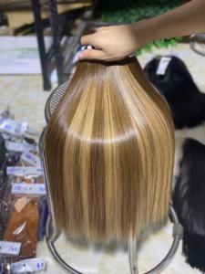 Vente en gros faisceaux de cheveux raides en os couleur piano brun faisceaux de cheveux bruts vietnamiens extensions de cheveux humains - Product Image 2