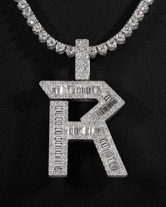 Hecho a mano 925 plata esterlina/14K oro blanco hombres cadena cubana VVS1 Moissanite diamante colgante encanto con excelente tacto - Product Image 2