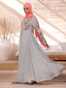 Robe longue décontractée Abaya Dubaï Vêtement traditionnel arabe Vêtements islamiques de haute qualité Respirant Nouvelle qualité Abayas pour femmes musulmanes - Product Image 5