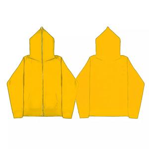 เสื้อสเวตเตอร์มีฮู้ดแบบมีซิปของผู้ชายคอลเลกชันฤดูหนาวสีทึบพิมพ์ลายดิจิตอล - Product Image 5