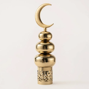 Minarets en laiton faits à la main de qualité d'exportation, style religieux, artisanat arabe avec finition nickelée, magnifique décoration - Product Image 3