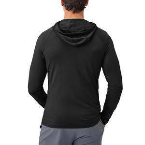 Sudadera con Capucha Deportiva para Hombre, Cierre Completo, Invierno, Poliéster/Algodón, Transpirable, Secado Rápido, para Gimnasio, Correr al Aire Libre, Tinte Liso, Venta al Por Mayor - Product Image 6