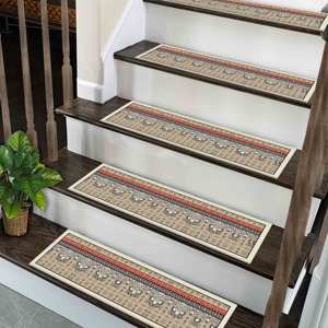 Kilim Design Printed <b>Rug</b>, <b>Boho</b> Modern 3D Anti-Slip Thin Gift <b>Rug</b>,Step <b>Rug</b> - Product Image 2