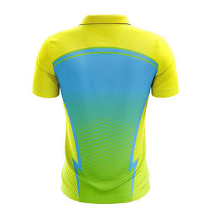 Polo de golf pour hommes en polyester 100% de haute qualité polos à séchage rapide à manches courtes sublimés en gros - Product Image 5