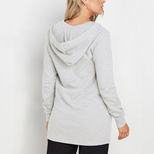 Relaxed Fit Unisex <b>Longline</b> <b>Hoodie</b> With Soft Cotton Blend And Cozy Feel For Everyday Use - Product Image 3