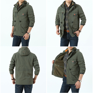 Men's Casual Jacket for Spring Autumn Winter Quick-Drying Waterproof Outdoor Mountaineering Clothing Zipper Closure Front Logo - Product Image 2