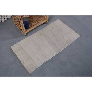 พรมปูพื้นขนสัตว์สีเบจขนาดใหญ่1.7x3.3ฟุตทรงสี่เหลี่ยมผืนผ้าขนาดใหญ่สำหรับติดประตูเตียงนอนยางทันสมัย - Product Image 2