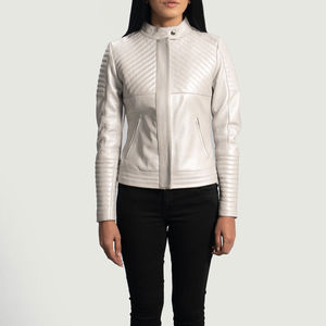 Nouvelle Veste en Cuir pour Femme, Style Décontracté, Fermeture Éclair, Logo Frontal, Hiver, Imperméable, Coupe-Vent, Vente en Gros, Meilleure Vente - Product Image 4