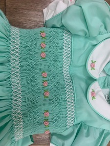 Robe en lin doux smocké faite à la main pour bébé filles Style décontracté pour le premier anniversaire de l'enfant en bas âge OEM Made in Vietnam - Product Image 4