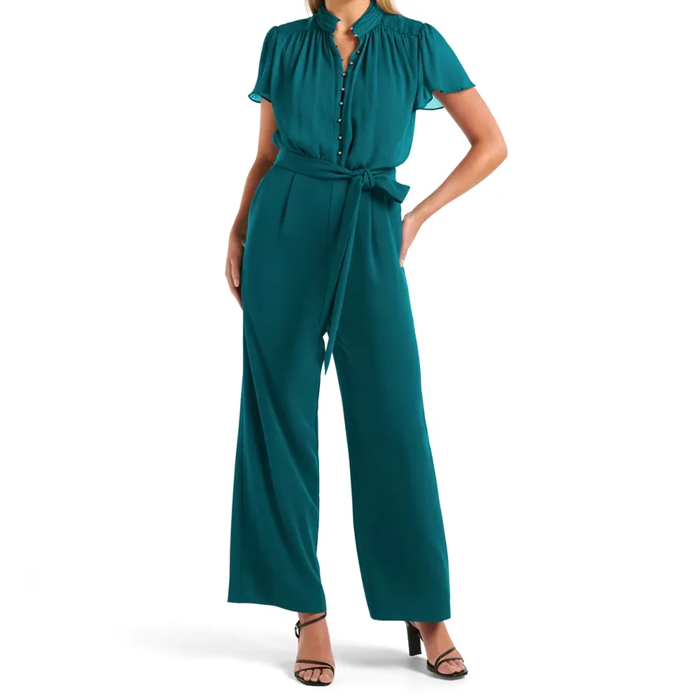 2023 Nieuwe Aankomst Comfortabele Pasvorm Modieuze Vrouwen Jumpsuit Rekbare Stof Snel Droog Vrouwen Jumpsuit