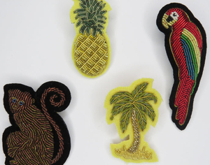 Broches de alambre de lingotes de nuevo diseño de la mejor calidad, broches de palmera de paraíso de alambre de lingotes al por mayor a bajo precio #002 - Product Image 6