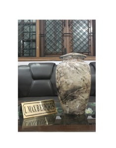 Urnes de crémation en aluminium de conception fantaisie urne de cendres en métal faite à la main pour les cendres adultes urnes de crémation multicolores - Product Image 2