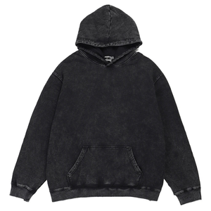 Men's Oversized <b>Washed</b> 100% Cotton Hoodie Solid Color Pocket Design Casual Hooded Sweatshirt Eco-Friendly Breathable Winter - Product Image 6