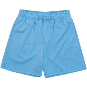 Pantalones cortos deportivos de verano 2025 para hombre, banda de Fitness de malla transpirable de secado rápido, cuerda elástica suave cómoda, patrón sólido de cintura media - Product Image 4