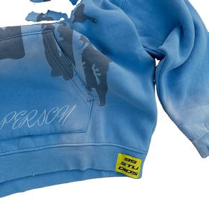 เสื้อมีฮู้ดของผู้ชายดีไซน์แนวสตรีทแวร์สไตล์วินเทจ380GSM พิมพ์ลาย DTG ซีดจางผ้าเฟรนช์เทอร์รี่ปักดิจิตอลสำหรับฤดูหนาว - Product Image 3