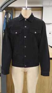 Veste en jean pour hommes personnalisée de haute qualité Top Design Slim Fashion Casual Work Jean Jacket Button Pocket Solid 100% Cotton Winter - Product Image 5