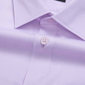 Aristino <b>Men's</b> <b>Purple</b> Plaid Mandarin Collar Anti-Wrinkle Breathable Dress <b>Shirt</b> ALS1690S4 Wholesale Hot SALE - Product Image 3