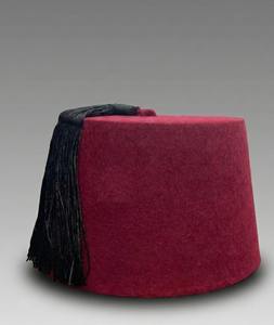 Tarbouch Fassi Rojo Marroquí Clásico para Hombre, Lujoso, Hecho a Mano, 100% Algodón, Sombrero Rojo, Estilo Tradicional Vintage, 10 OEM Disponibles - Product Image 1