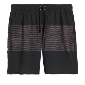 OEM Custom Men <b>Swim</b> <b>Shorts</b> Black Charcoal Striped Beachwear Quick Dry <b>Board</b> <b>Shorts</b> Performance <b>Trunk</b> Factory Wholesale Apparel - Product Image 4
