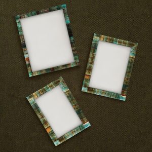 Cadre photo en os incrusté de qualité supérieure, écologique, fait à la main, pour table |   Cadre décoratif pour cadeaux et usage intérieur - Product Image 1