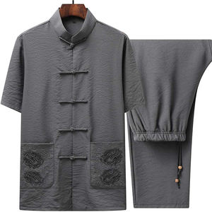 Vêtements d'arts martiaux unisexes de bonne qualité avec logo personnalisé Équipement en coton décontracté léger séchage rapide Costumes et uniformes de Kung Fu - Product Image 1