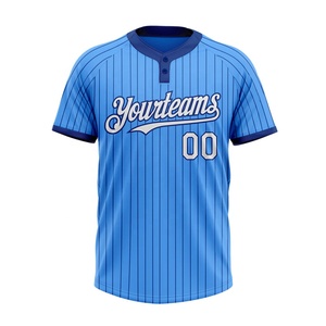 Maillot de baseball avec logo personnalisé pour hommes vêtements de sport respirants impression par sublimation chemises de baseball personnalisables vente en gros - Product Image 2
