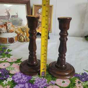 Solid <b>Wooden</b> High-quality Embossing Printed <b>Candlestick</b> <b>Holder</b> Decorative Stand for Home Table Living Room Decor - Product Image 4