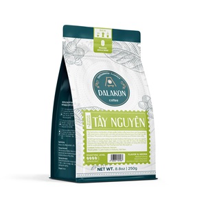 High Quality 250g Dalakon Italian Roast Premium Mellow Taste Espresso 50%Arabica Bag Tay Nguyen Caffeinated Ground <b>Coffee</b> - Product Image 4