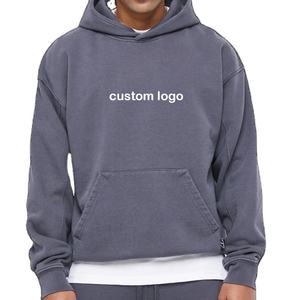 2025 Sudadera con capucha de lavado ácido de alta calidad hombro caído 100% algodón personalizado fabricantes sudaderas con capucha en blanco sudaderas patrón de impresión 3D - Product Image 1
