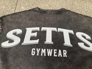 Camiseta extragrande de verano para hombre y mujer, 100% de algodón, estampado de secado rápido, Color sólido, cuello redondo, manga corta, 260g, peso de tela - Product Image 4