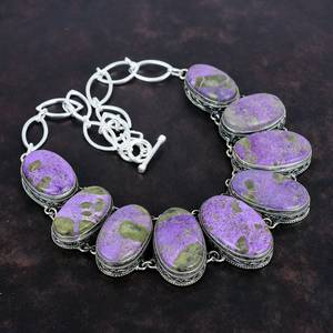 Nouveauté véritable 925 argent Sterling naturel Larimar poire Cabochon lunette réglage chaîne collier lourd pour les femmes bijoux - Product Image 5