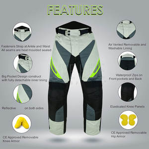 กางเกงขี่มอเตอร์ไซด์หนังกันลมกันน้ำ2025ขายตามสั่ง - Product Image 2