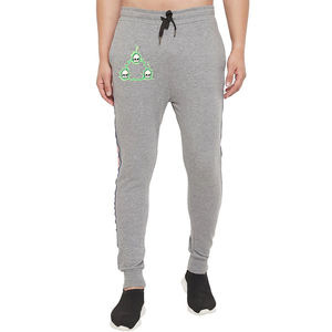 กางเกงขายาวผ้าฝ้ายฟลีซหนานุ่มสำหรับผู้ชาย ทรงหลวม สไตล์ลำลอง ซักฟอกสีขาว เหมาะสำหรับออกกำลังกาย เอวยางยืด สไตล์สตรีทแฟชั่น - Product Image 5