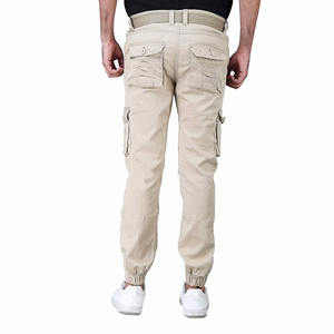 กางเกงผู้ชาย ผ้าฝ้าย 100% รับทำโลโก้ คุณภาพสูง กระเป๋าหลายช่อง กางเกงลำลองผู้ชาย บริการ OEM กางเกงผู้ชายระบายอากาศได้ดี ผลิตตามแบบที่ต้องการ - Product Image 4