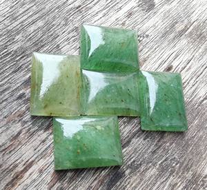 Wholesale IGI Certified Loose Gemstones Natural Aventurine Cabochon Rectangle Shape Flat Back Calibrated Green Baguette Cut All - Product Image 5