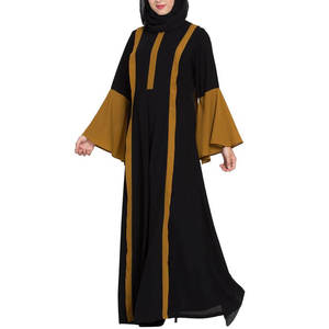 Abaya fabricant pakistanais nouvelle dernière conception Oem personnalisé Dubai Abaya Kaftan élégant Royal femmes Cool Maxi Robe arabe Abaya - Product Image 2