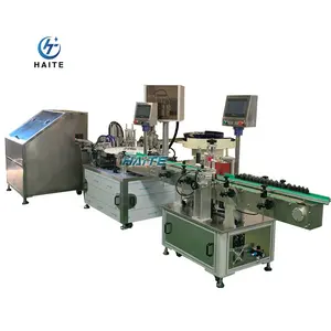 4 in 1 Production Lines Liquid Vials Glass bottles Packing machines Sorting Filling Capping Labeling Machines