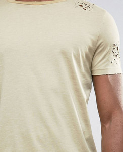 T-shirt slim fit pour homme en coton 100% - Vente en gros - Logo personnalisé - OEM - Product Image 3