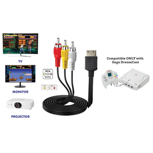 Cáp Tổng Hợp RCA <span class=keywords><strong>AV</strong></span> Tiêu Chuẩn Cho Sega Dreamcast - Product Image 6