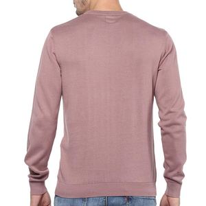 Sweat-shirt en coton mélangé pour homme contemporain, OEM personnalisé, col rond uni, tricot, pull-over, vêtements - Product Image 6