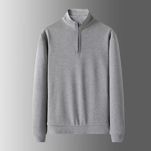 OEM personalizado 100% algodón y poliéster sublimación Color bloque pulóver Jumper 1/4 cuarto media cremallera sudadera para hombres - Product Image 2